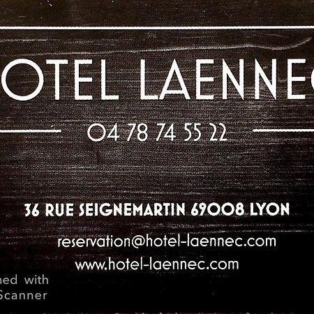 Отель Laennec Лион Экстерьер фото