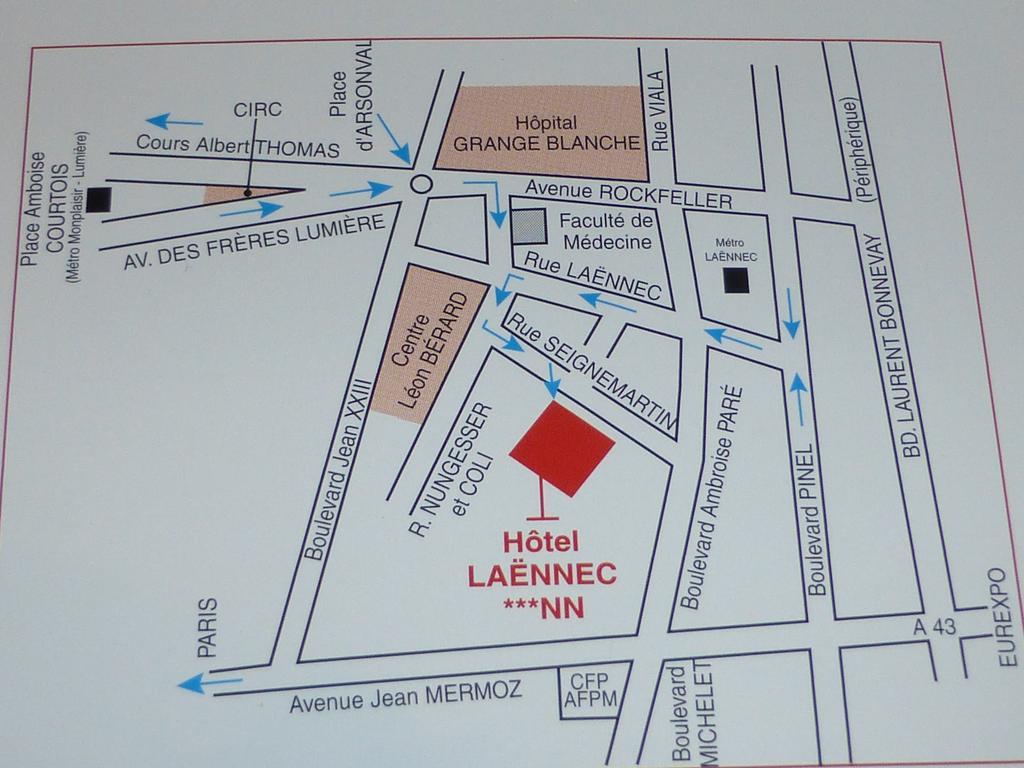 Отель Laennec Лион Экстерьер фото